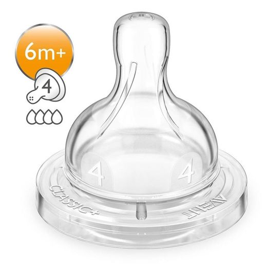 Bico Mamadeira n° 4 Linha Clássica Philips Avent - SCF634/27 Menor preço em Bico Mamadeira n° 4 Linha Clássica Philips Avent - SCF634/27