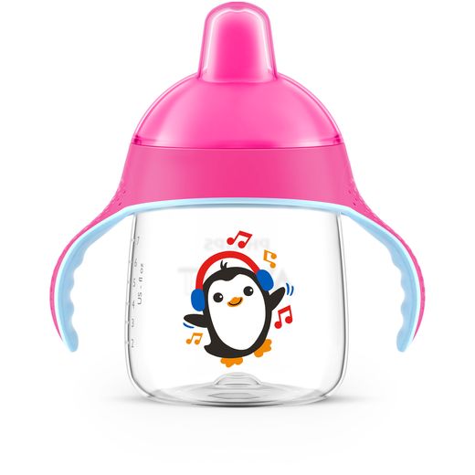 Menor preço em Copo Pinguim 260ml Philips Avent - SCF753/07 - Rosa