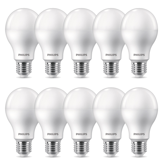 Kit com 10 Lâmpadas Led Philips 16W bivolt luz branca fria 6500K base E27 Menor preço em Kit com 10 Lâmpadas Led Philips 16W bivolt luz branca fria 6500K base E27