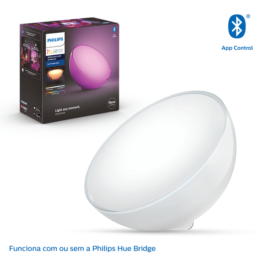 Philips Hue Go Luminária LED de Mesa Inteligente Portátil Menor preço em Philips Hue Go Luminária LED de Mesa Inteligente Portátil