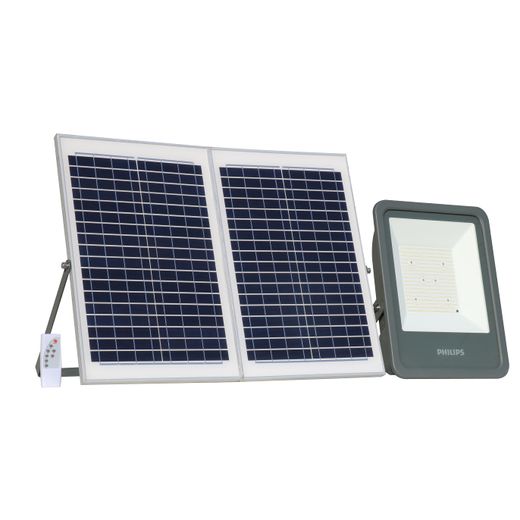 Refletor Led Solar Philips 48W (5700K) Branca - Kit completo IP66 Menor preço em Refletor Led Solar Philips 48W (5700K) Branca - Kit completo IP66