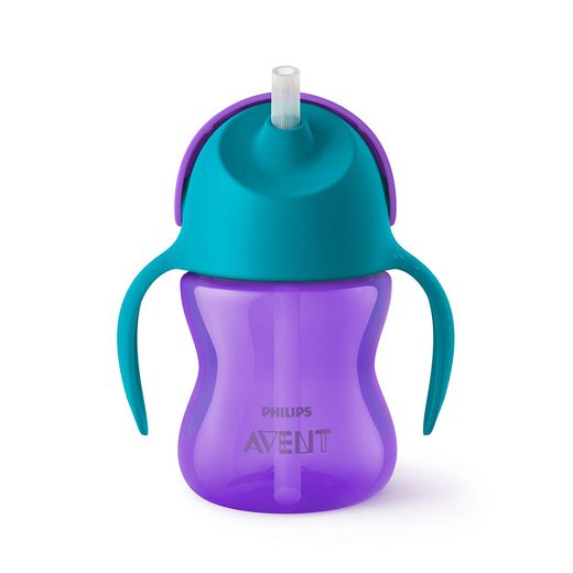 Copo com Canudo Curvado 200ml Philips Avent - SCF796/02 - Verde Menor preço em Copo com Canudo Curvado 200ml Philips Avent - SCF796/02 - Verde