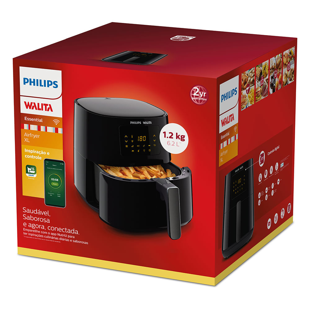 Airfryer Essential XL Conectada Philips Walita 2000W Philips Walita