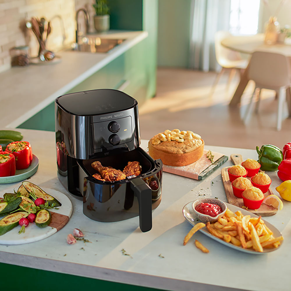 Fritadeira Airfryer Série 3000 Philips Walita Preta 1400W - RI9201 ...